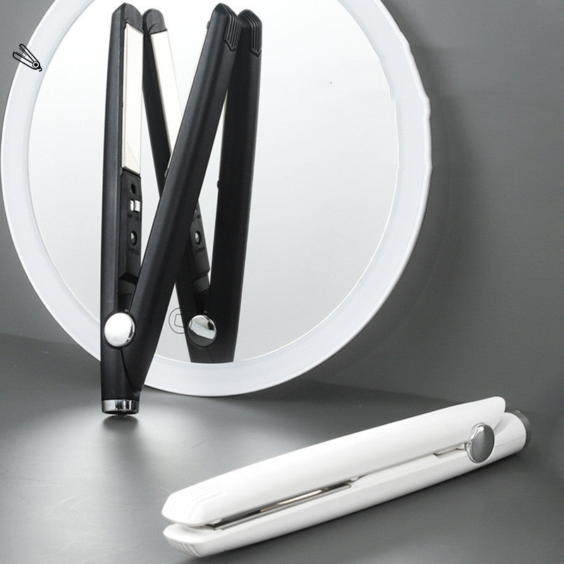 Mini Portable Hair Straightener – Fast Heat Ceramic Styling Iron