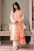 3 Pcs Women's Unstitched Printed Suit – Premium Lawn Dress Set