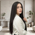 Black Full Length Synthetic Hair Extensions for Women – Natural Look, Easy Clip-In Hair